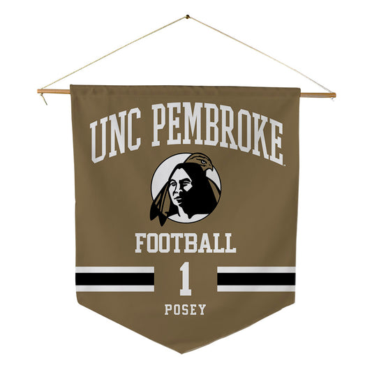 UNC Pembroke - NCAA Football : Miles Posey - Pennant - 18" x 21"-0