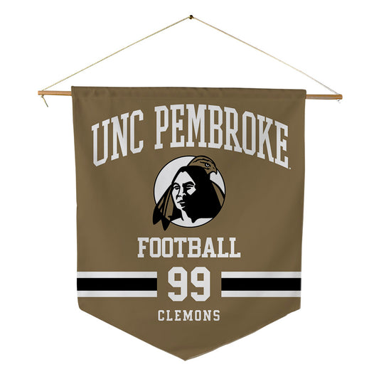 UNC Pembroke - NCAA Football : Jahari Clemons - Pennant - 18" x 21"-0