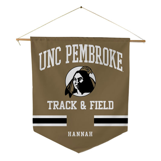 UNC Pembroke - NCAA Men's Track & Field : Jaiden Hannah - Pennant - 18" x 21"-0