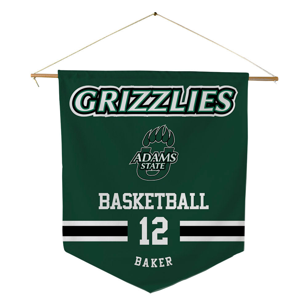 Adams State - NCAA Men's Basketball : Dillan Baker - Pennant - 18" x 21"-0