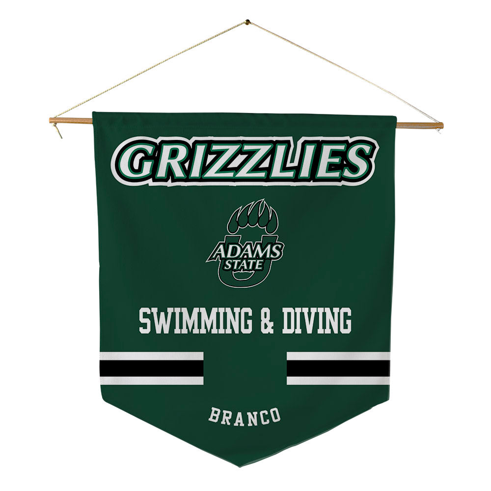 Adams State - NCAA Men's Swimming & Diving : Eric Branco - Pennant - 18" x 21"-0