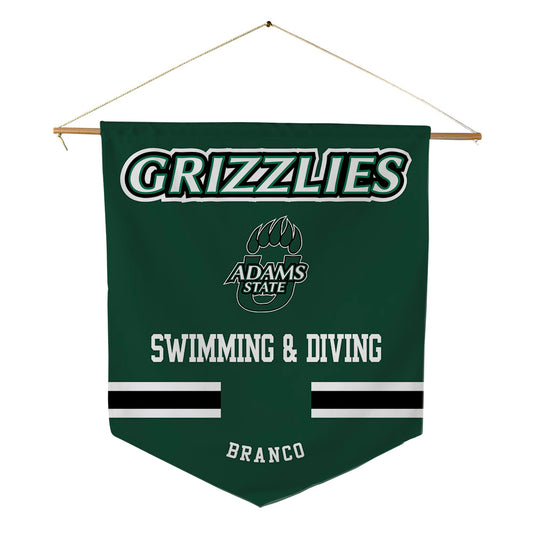 Adams State - NCAA Men's Swimming & Diving : Eric Branco - Pennant - 18" x 21"-0