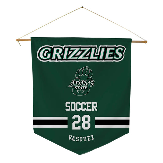 Adams State - NCAA Men's Soccer : Daniel Vasquez - Pennant - 18" x 21"-0
