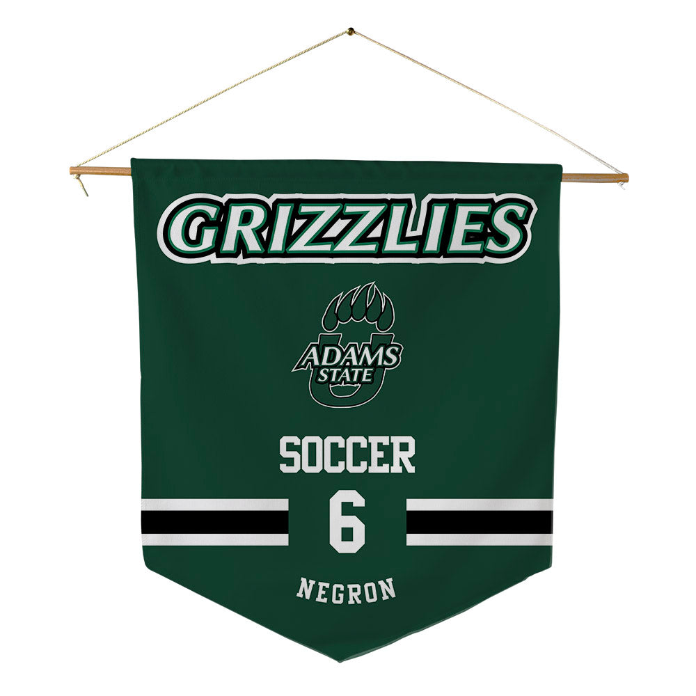 Adams State - NCAA Men's Soccer : Joshua Negron - Pennant - 18" x 21"-0