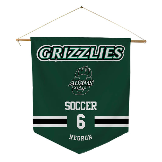 Adams State - NCAA Men's Soccer : Joshua Negron - Pennant - 18" x 21"-0