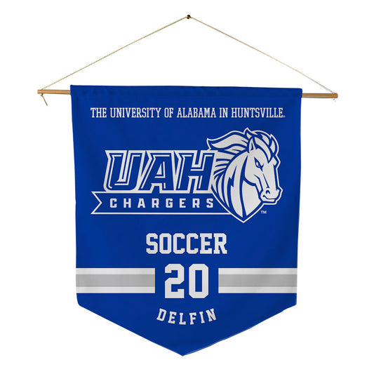 UAH - NCAA Women's Soccer : Mariela Delfin - Pennant - 18" x 21"-0