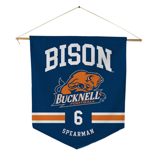 Bucknell - NCAA Football : Jaiden Spearman - Pennant - 18" x 21"-0