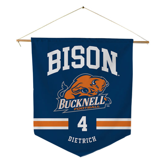 Bucknell - NCAA Football : Chris Dietrich - Pennant - 18" x 21"-0