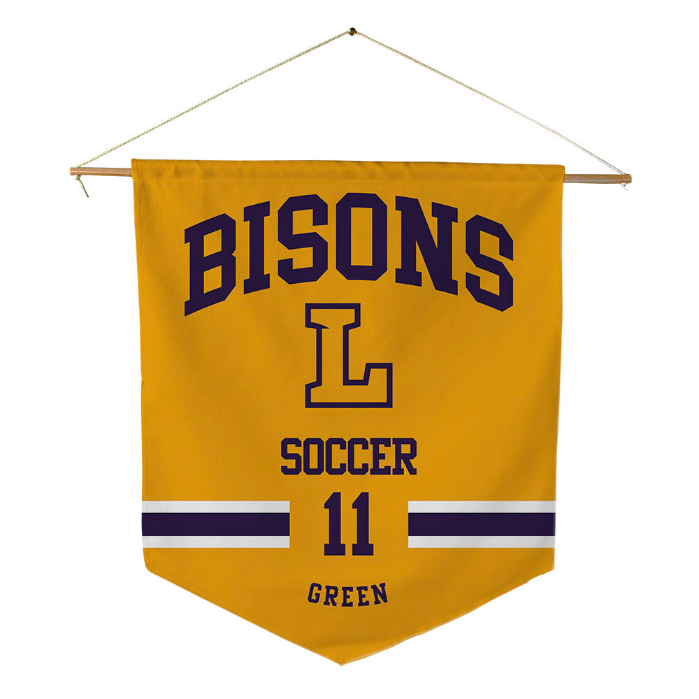 Lipscomb - NCAA Men's Soccer : Josiah Green - Pennant - 18" x 21"-0