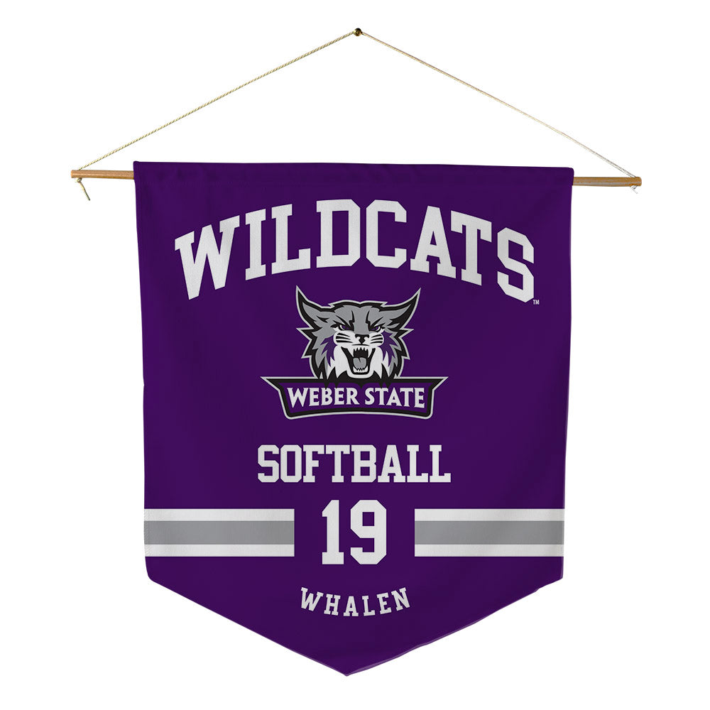 Weber - NCAA Softball : Riley Whalen - Pennant - 18" x 21"-0