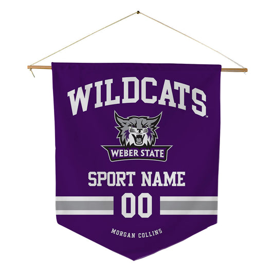 Weber - NCAA Football : Davonta Morgan collins - Pennant - 18" x 21"-0