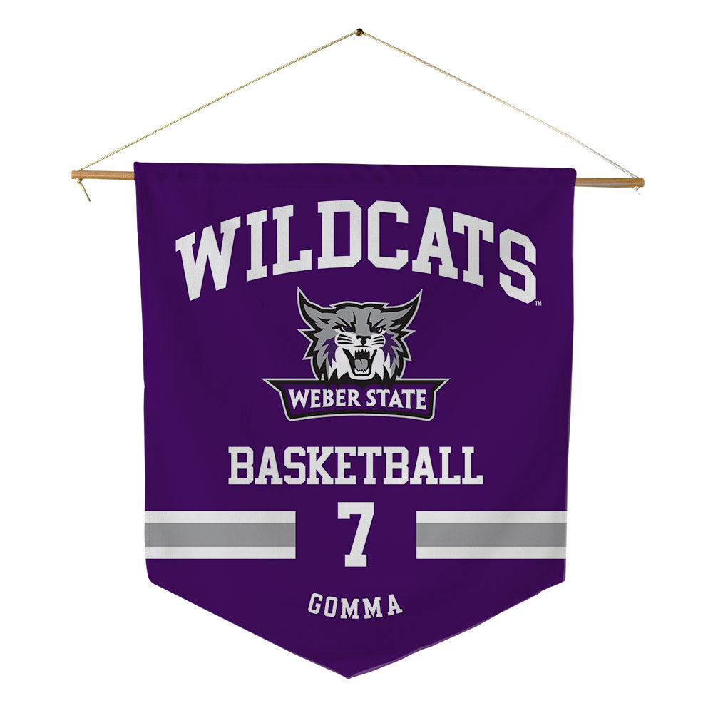 Weber - NCAA Men's Basketball : Malek Gomma - Pennant - 18" x 21"-0