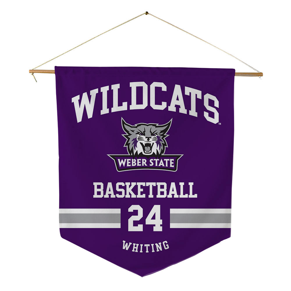 Weber - NCAA Men's Basketball : Jace Whiting - Pennant - 18" x 21"-0