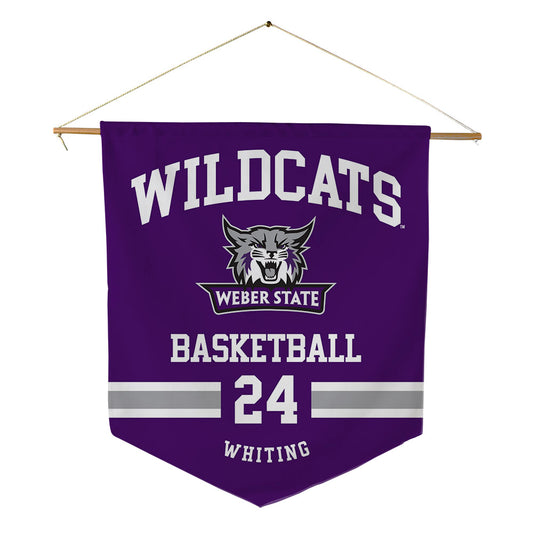 Weber - NCAA Men's Basketball : Jace Whiting - Pennant - 18" x 21"-0