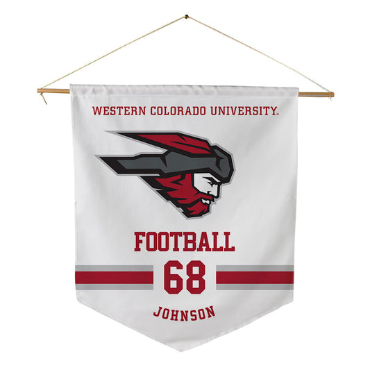 Western - NCAA Football : Nathaniel Johnson - Pennant - 18" x 21"-0