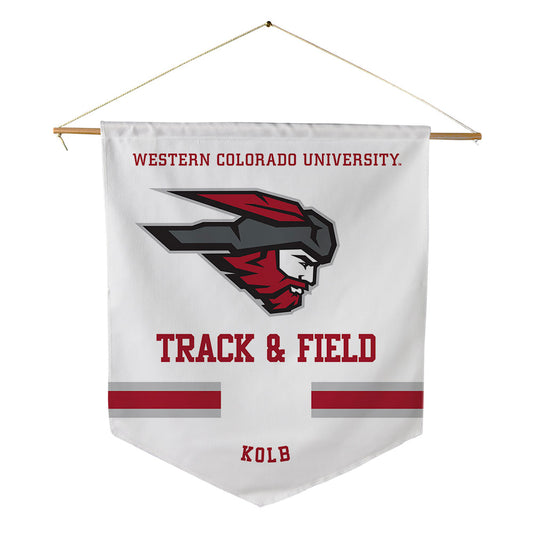Western - NCAA Men's Track & Field : Brandon Kolb - Pennant - 18" x 21"-0