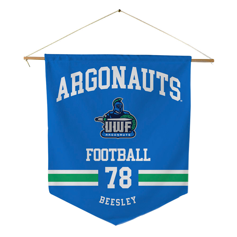 UWF - NCAA Football : Colton Beesley - Pennant - 18" x 21"-0