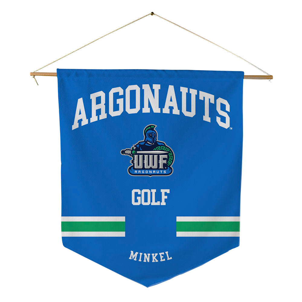 UWF - NCAA Men's Golf : Mason Minkel - Pennant - 18" x 21"-0