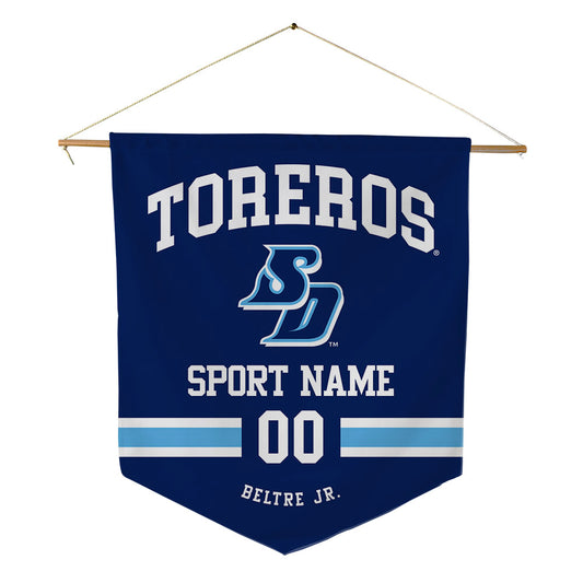 San Diego - NCAA Baseball : Adrian Beltre Jr. - Pennant - 18" x 21"-0