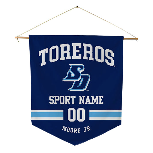 San Diego - NCAA Men's Basketball : Tim Moore Jr - Pennant - 18" x 21"-0