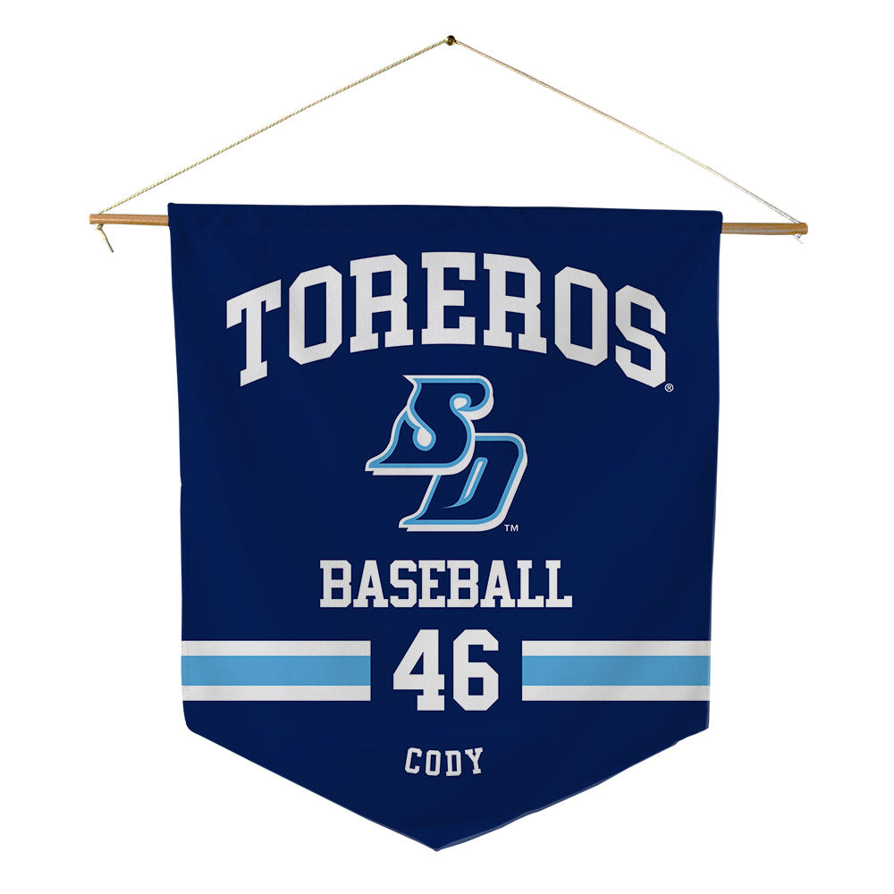 San Diego - NCAA Baseball : Hayden Cody - Pennant - 18" x 21"-0