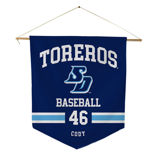 San Diego - NCAA Baseball : Hayden Cody - Pennant - 18" x 21"-0