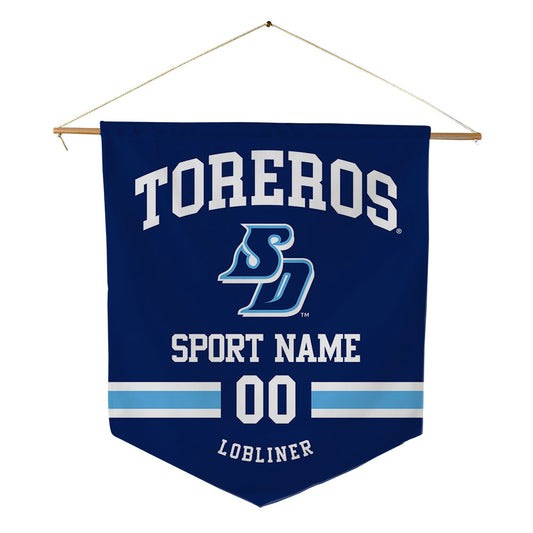 San Diego - NCAA Baseball : Jayden Lobliner - Pennant - 18" x 21"-0