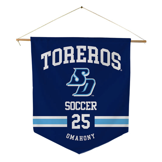San Diego - NCAA Men's Soccer : Finley Omahony - Pennant - 18" x 21"-0