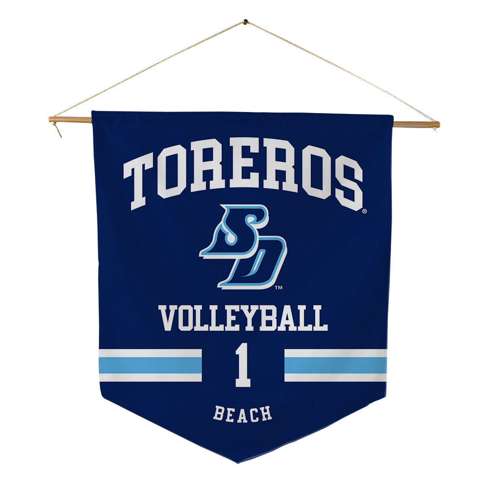 San Diego - NCAA Women's Volleyball : Neomi Beach - Pennant - 18" x 21"-0