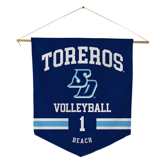 San Diego - NCAA Women's Volleyball : Neomi Beach - Pennant - 18" x 21"-0
