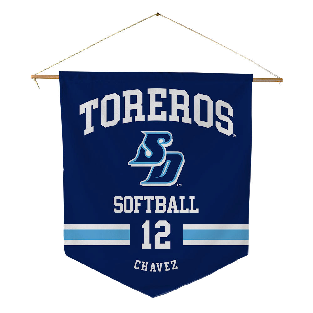 San Diego - NCAA Softball : Seleny Chavez - Pennant - 18" x 21"-0