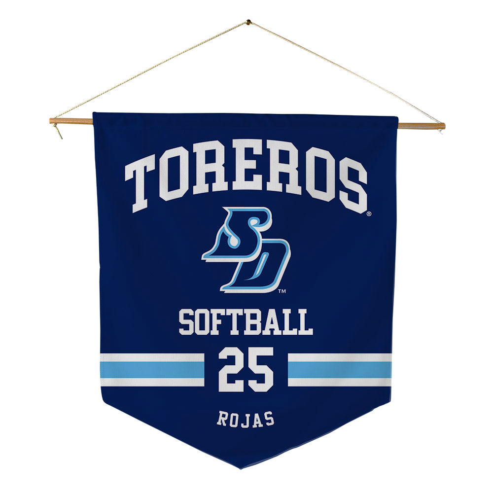 San Diego - NCAA Softball : Ava Rojas - Pennant - 18" x 21"-0