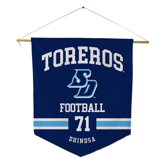 San Diego - NCAA Football : Avi Dhindsa - Pennant - 18" x 21"-0