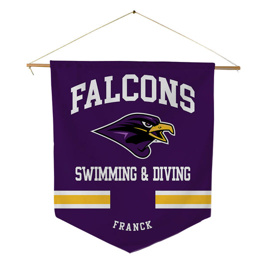 Montevallo - NCAA Men's Swimming & Diving : Jimmy Franck - Pennant - 18" x 21"-0