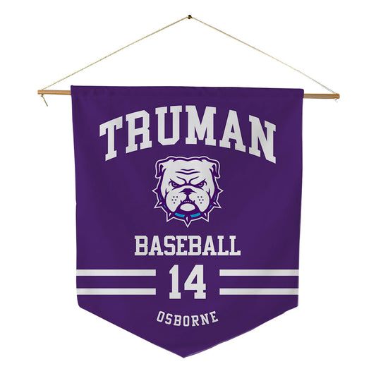 Truman - NCAA Baseball : Jacob Osborne - Pennant - 18" x 21"-0