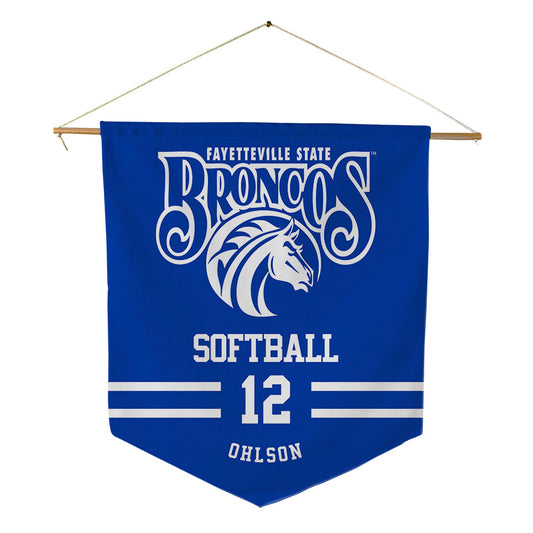 Fayetteville State - NCAA Softball : Jazzmyn Ohlson - Pennant - 18" x 21"-0
