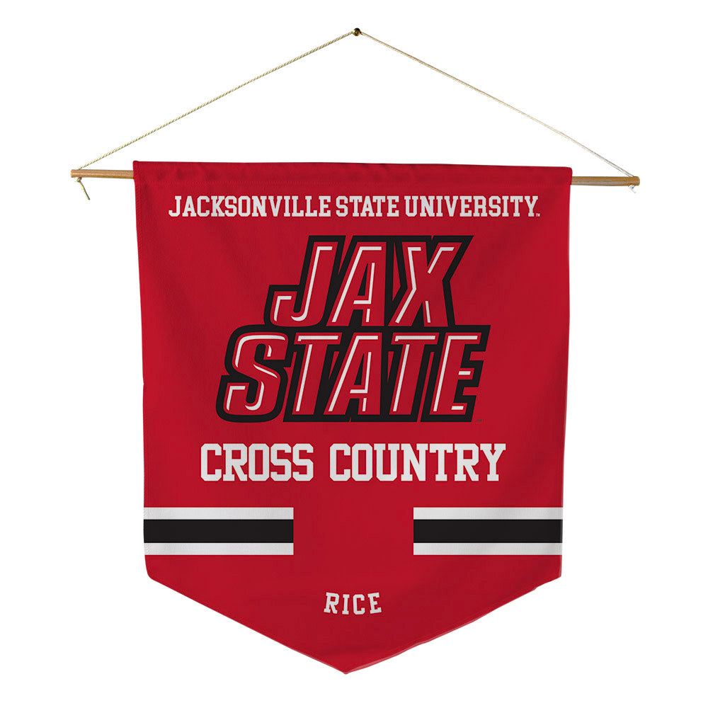 Jax State - NCAA Men's Cross Country : Tanner Rice - Pennant - 18" x 21"-0