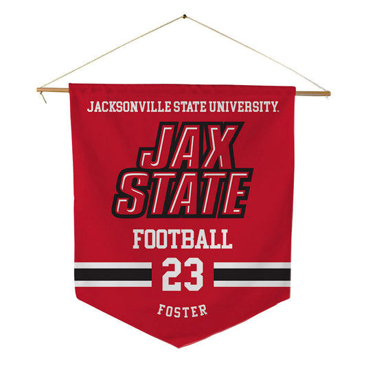 Jax State - NCAA Football : Temarion Foster - Pennant - 18" x 21"-0