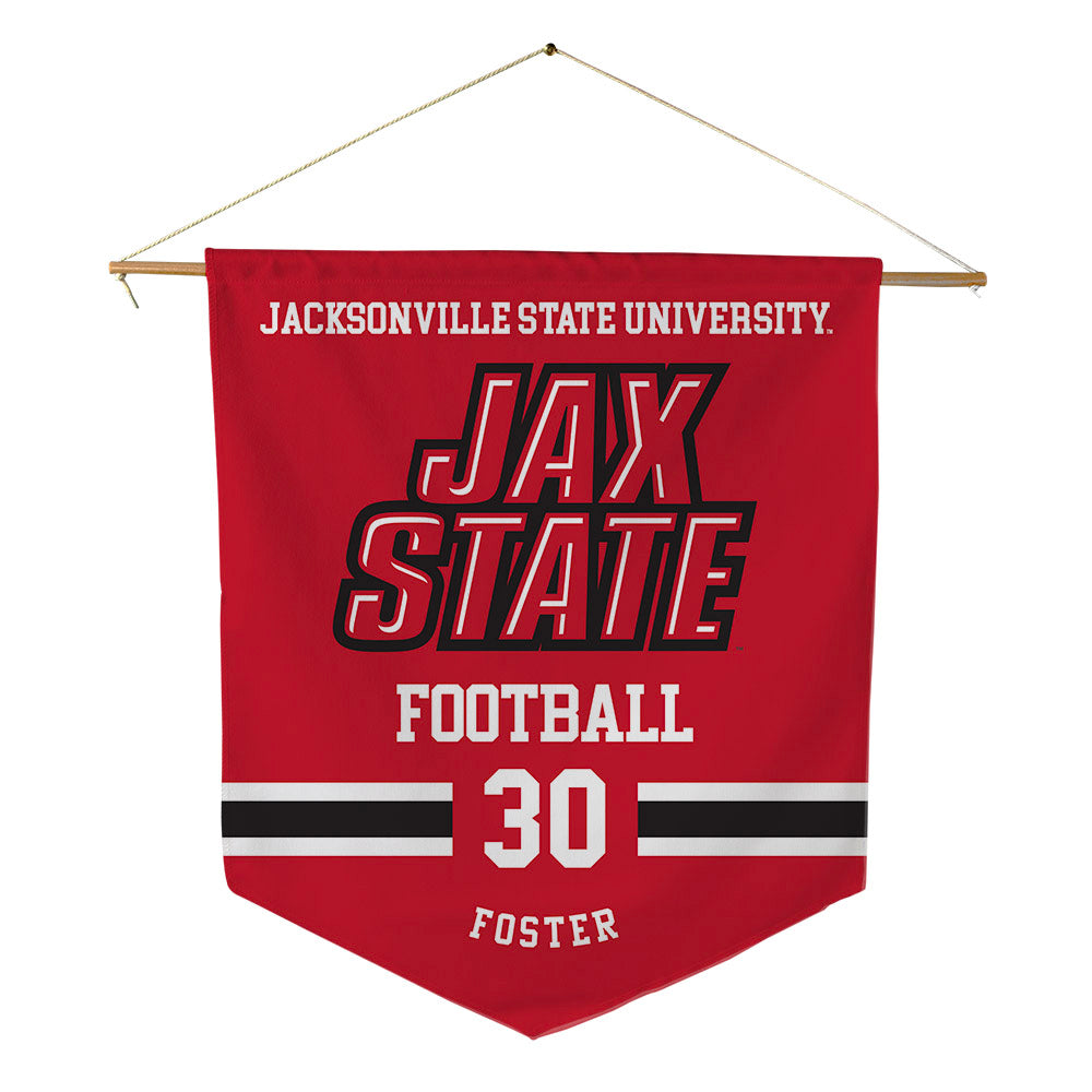 Jax State - NCAA Football : Omarion Foster - Pennant - 18" x 21"-0