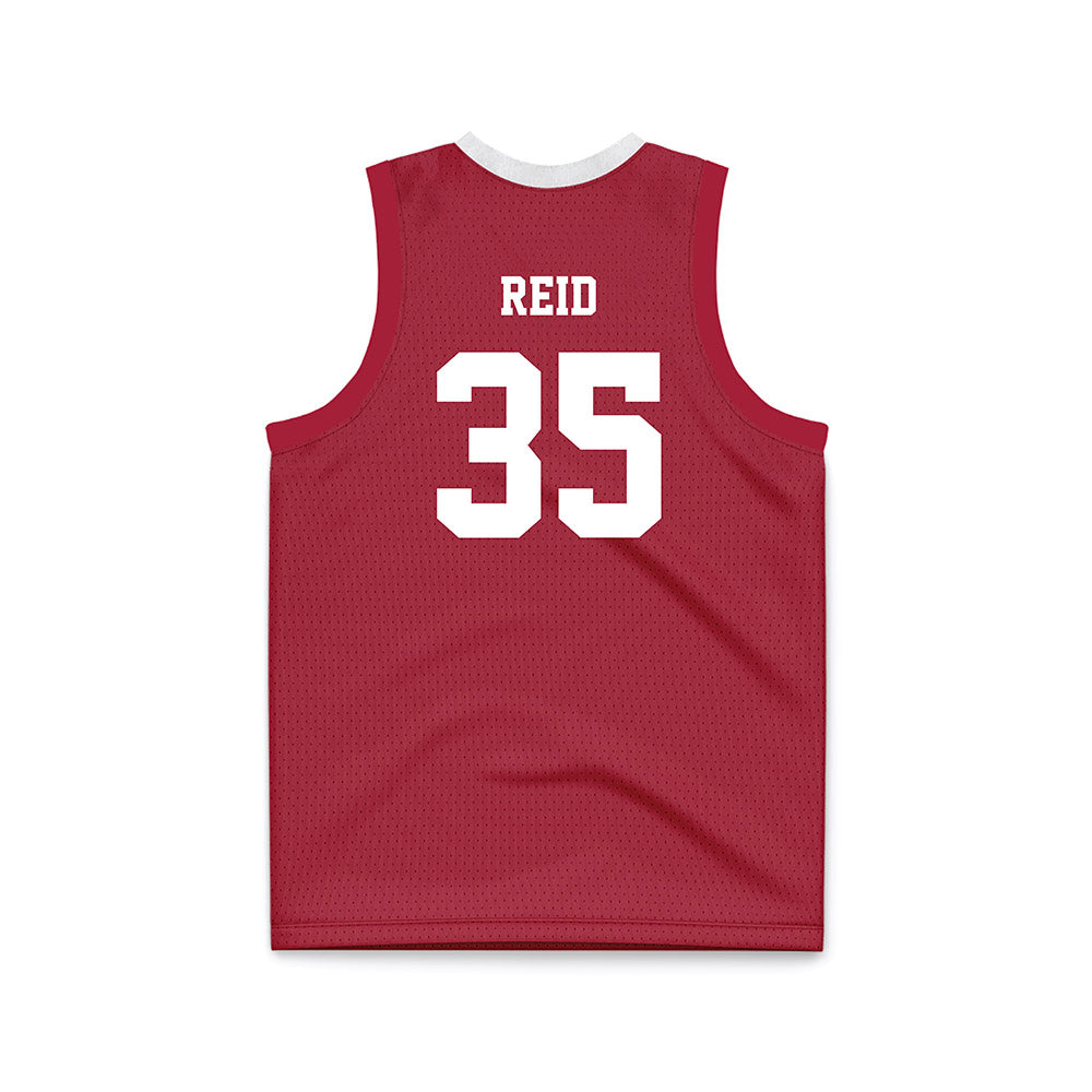 Oklahoma - NCAA Men's Basketball : Derrion Reid - Basketball Jersey-1