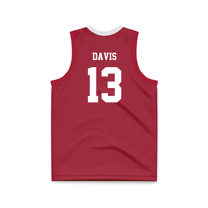 Oklahoma - NCAA Men's Basketball : Tae Davis - Basketball Jersey-1