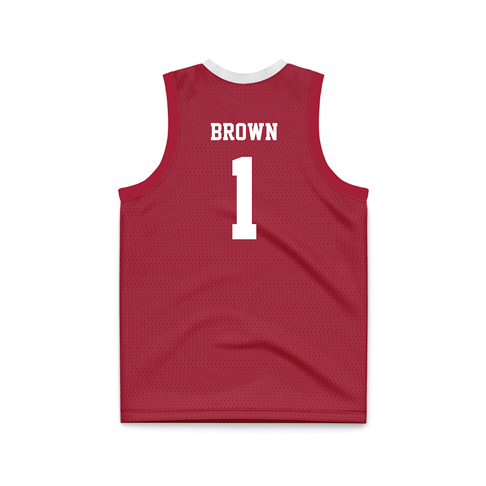 Oklahoma - NCAA Men's Basketball : Xzayvier Brown - Basketball Jersey-1