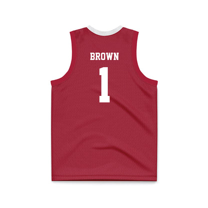 Oklahoma - NCAA Men's Basketball : Xzayvier Brown - Basketball Jersey-1