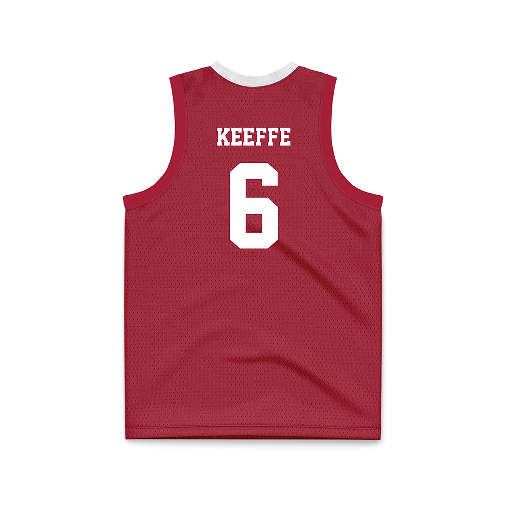 Oklahoma - NCAA Men's Basketball : Finley Keeffe - Basketball Jersey-1