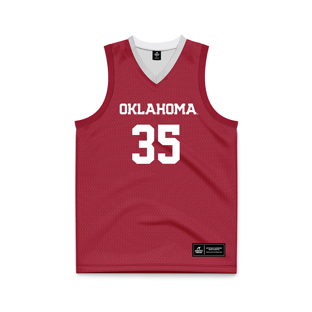 Oklahoma - NCAA Men's Basketball : Derrion Reid - Basketball Jersey-0