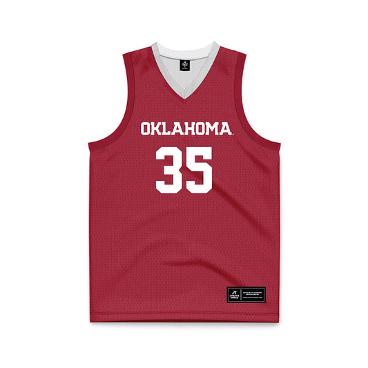 Oklahoma - NCAA Men's Basketball : Derrion Reid - Basketball Jersey-0