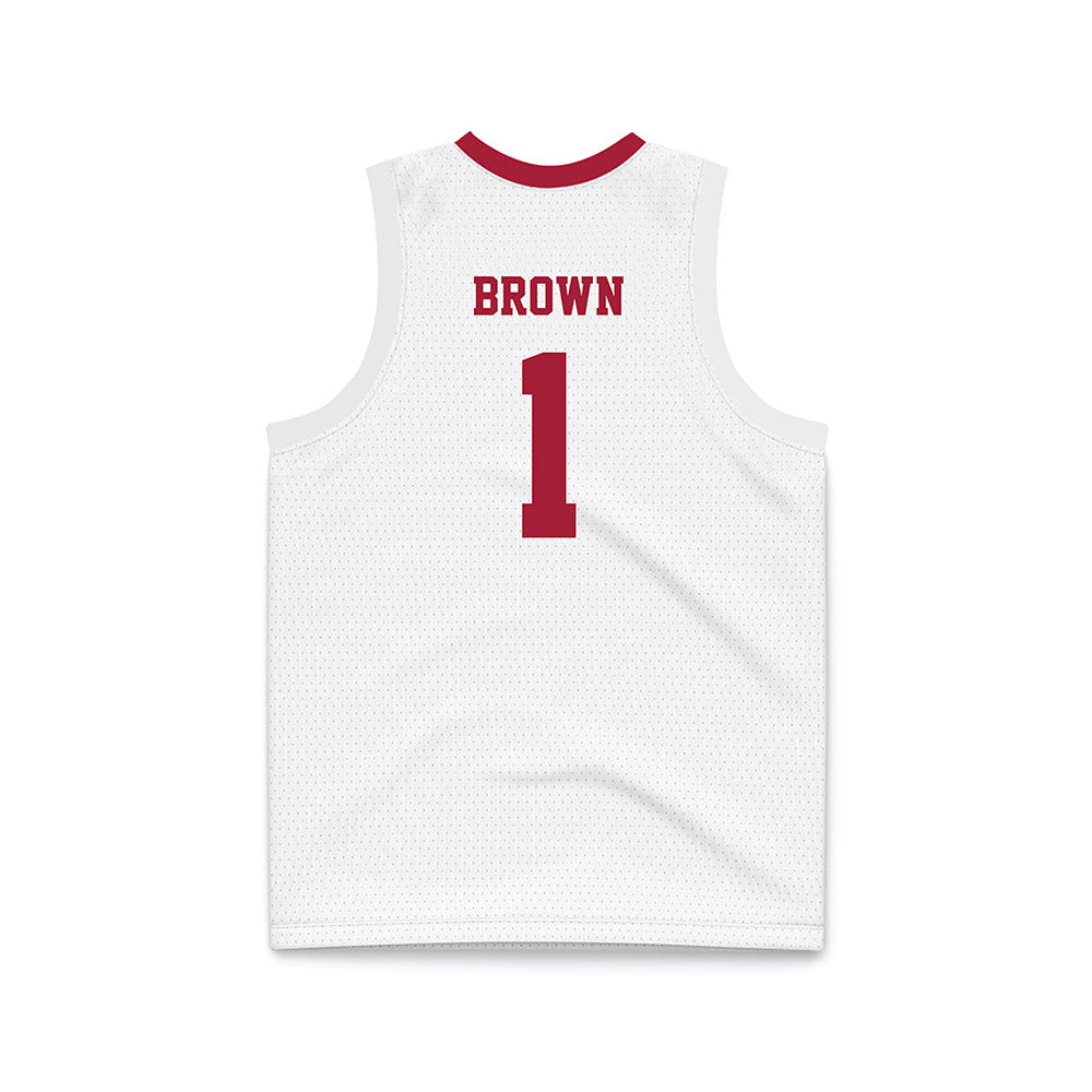 Oklahoma - NCAA Men's Basketball : Xzayvier BrownBasketball Jersey-1