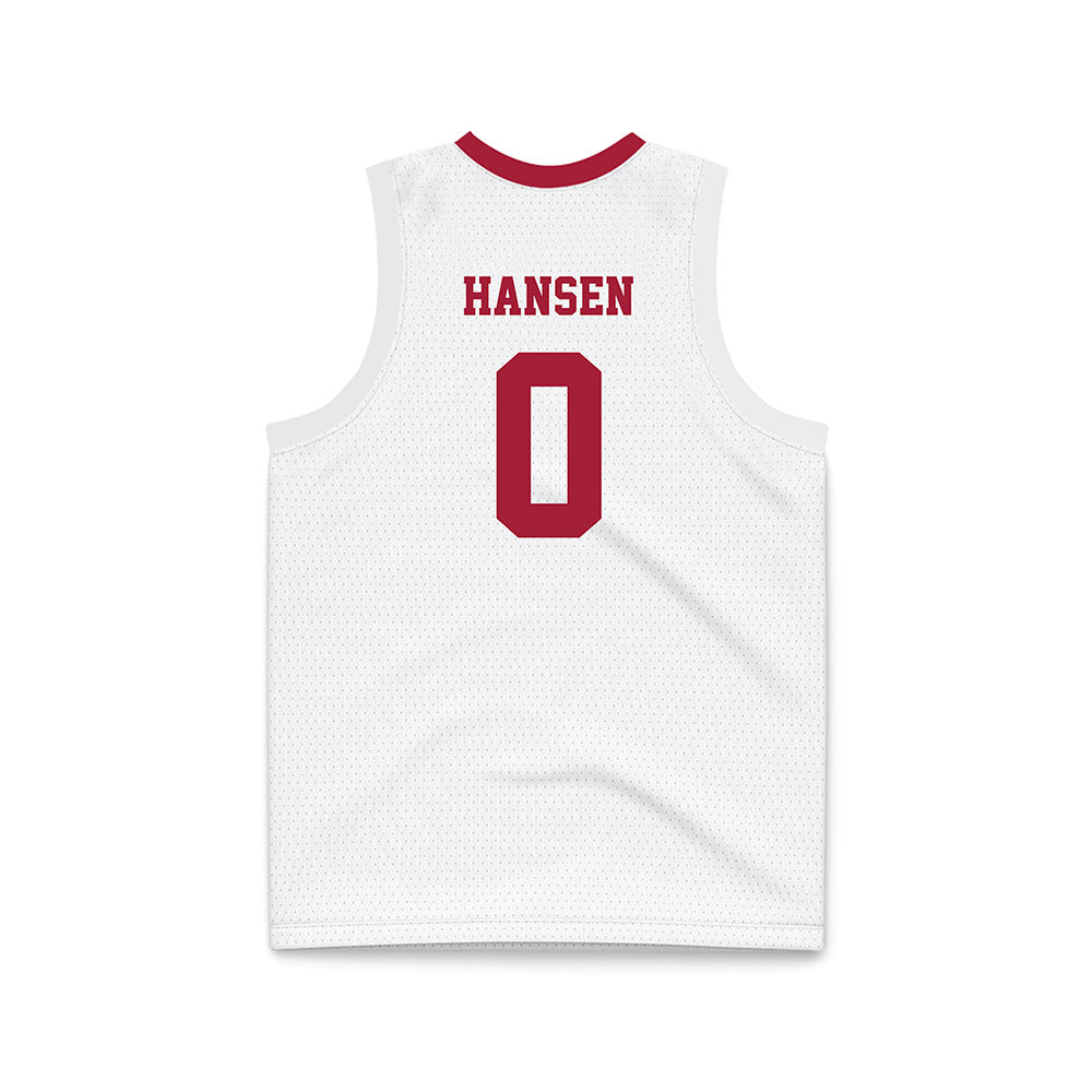 Oklahoma - NCAA Men's Basketball : Jake HansenBasketball Jersey-1