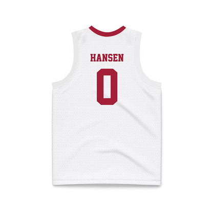 Oklahoma - NCAA Men's Basketball : Jake HansenBasketball Jersey-1