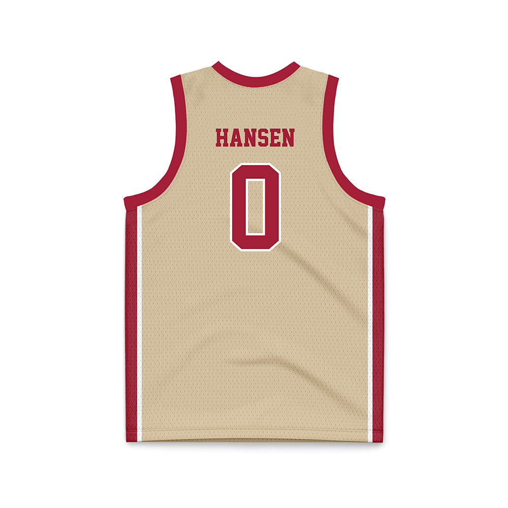 Oklahoma - NCAA Men's Basketball : Jake Hansen - Basketball Jersey-1